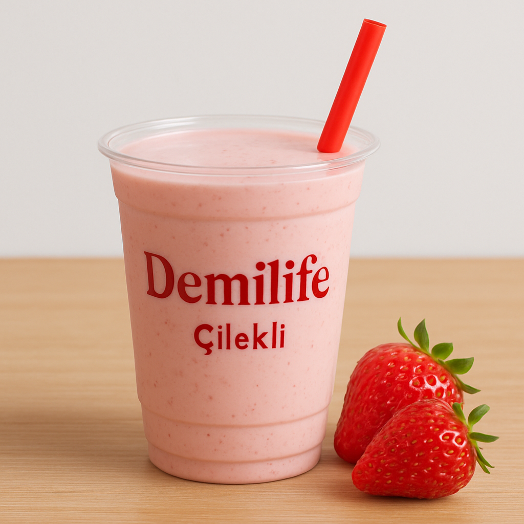 Çilekli Milkshake +1 Bedava