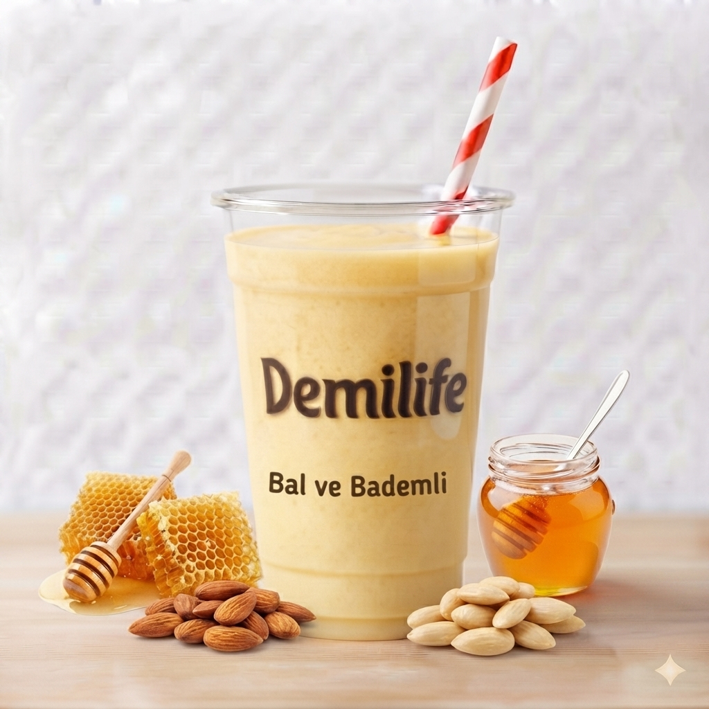 Bal Badem Milkshake +1 Bedava